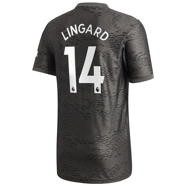 Camiseta Manchester United NO.14 Lingard Segunda Equipación 2020-2021 Negro